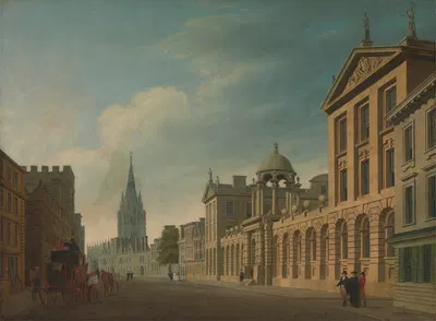 High Street, Oxford by Thomas Malton the Younger — digital art print download