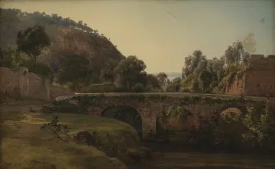 Мост рядом с Сорренто by Торольд Брендструп, 1847 – 1850 — digital art print download