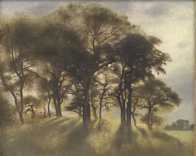 Near Fortunen, Jægersborg Deer Park, North of Copenhagen by Vilhelm Hammershøi, 1901 — digital art print download