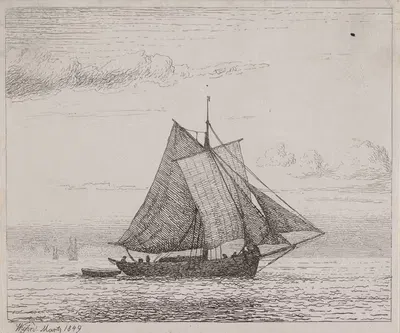 Охота by Вильгельм Кюн, 1848 – 1849 — digital art print download