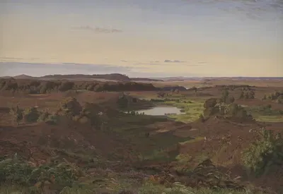Landscape in the North of Zealand. Afternoon by Vilhelm Kyhn, 1849 — digital art print download
