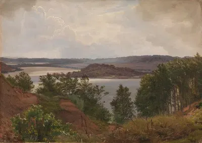 Озера в Лавене недалеко от Силькеборга by Вильгельм Кюн, 1875 — digital art print download