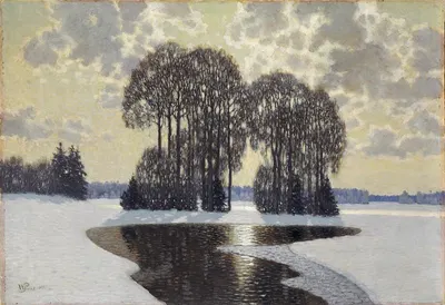 Зима by Вилгелмс Пурвитис, 1910 — digital art print download