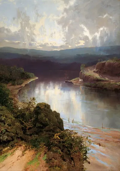 An Australian fjord by William Charles Piguenit — digital art print download