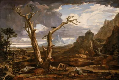 Elijah in the Desert by Washington Allston, 1818 — digital art print download