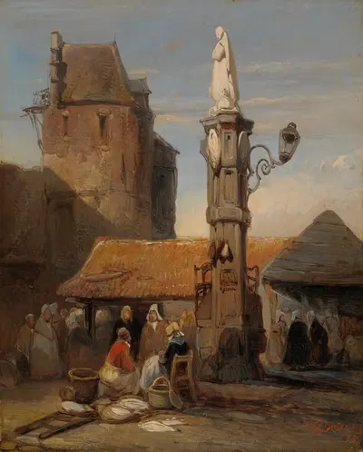 Рыбный рынок by Вейнанд Нуйен, 1838 — digital art print download
