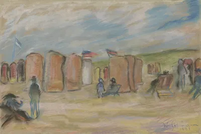 Пляжные кресла by Вильгельм Гутман, 1908 — digital art print download
