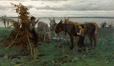 Мальчики, пасущие ослов by Виллем Марис — digital art print download