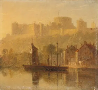 Windsor Castle from the Thames by William Daniell — digital art print download