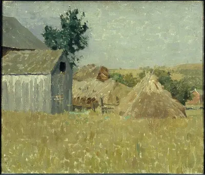 Серая амбар by Уильям Лэнгсон Латроп — digital art print download