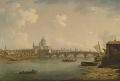 Собор Святого Павла и мост Блэкфрайерс by Уильям Марлоу — digital art print download