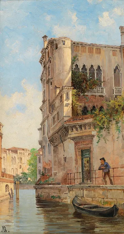Venice, Rio San Trovaso by Antonietta Brandeis — digital art print download