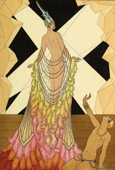 Фальбалы и фанфрелуши, Гордость by Жорж Барбье, 1925 — digital art print download