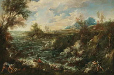 River landscape by Antonio Francesco Peruzzini — digital art print download