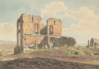Великая вилла Квинтилев на Аппиевой дороге by Карло Лабруцци, 1789 — digital art print download