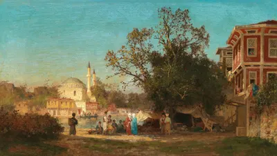 A Capriccio of Constantinople by Germain Fabius Brest — digital art print download