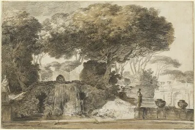 Park of an Italian Villa by Франсуа-Анри Винсент, 1774-1775 — digital art print download