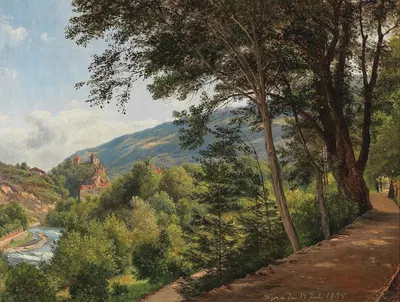 Мотив из Мерана [Сцена в Меране] by Франц Альт — digital art print download