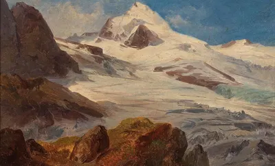 A Glacier in the Salzburg Region by Friedrich Zeller — digital art print download