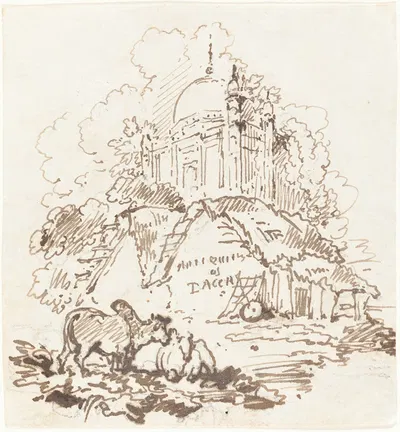 Antiquities of Dacca by Джордж Чиннери, 1814-1827 — digital art print download