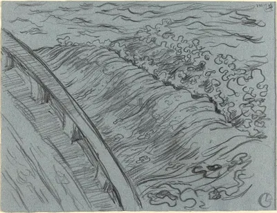 The Sea Off the Edge of a Boat,Brittany by Жорж Лакомб, 1894 — digital art print download
