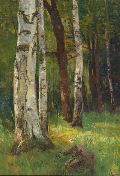 Березовый лес by Гертруд Штаац — digital art print download