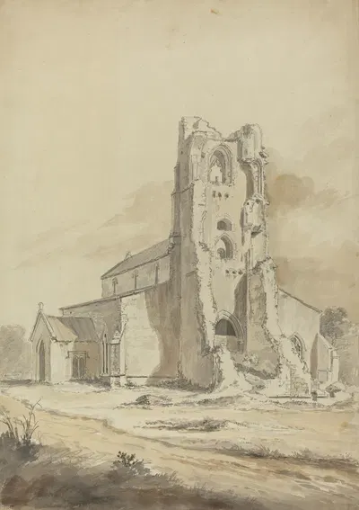 Ruined Church by Хендрик Франс де Корт — digital art print download