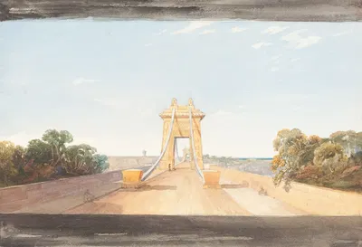 Подвесной мост Клифтона рядом с Бристолем by Рев. Джеймс Булвер, 1827-1833 — digital art print download
