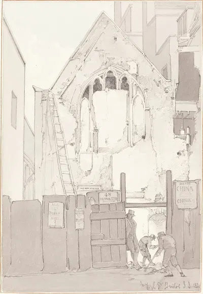 High Street, Bristol by Джеймс Джонсон, 1821 — digital art print download
