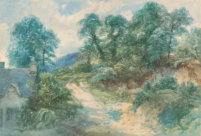 Деревенская дорожка by Джон Миддлтон, c. 1850 — digital art print download