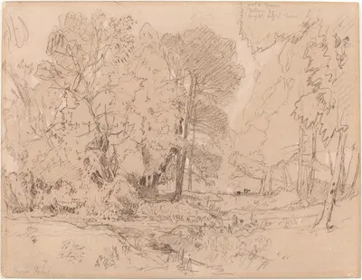 Wooded Landscape by Джон Селл Котман — digital art print download