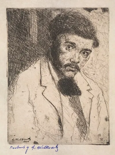 Self-Portrait by Abraham Walkowitz, 1900 — digital art print download