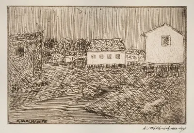 Street Scene by Абрахам Уолковиц, 1902-1905 — digital art print download