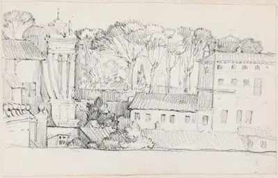 Roman Rooftops by Жозеф-Мари Вьен, 1744-1750 — digital art print download