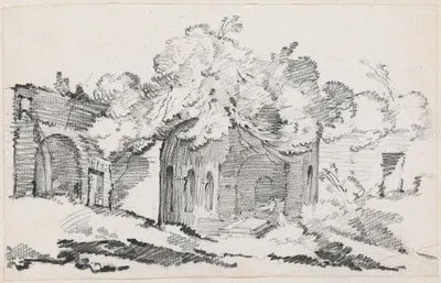 The Grotto of the Nymph Egeria by Жозеф-Мари Вьен, 1744-1750 — digital art print download