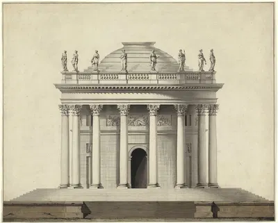 Классический храм by Луи Гюстав Тараваль, c. 1780 — digital art print download