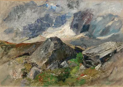 A Glacier in the Glockner Massif by Marie Egner — digital art print download