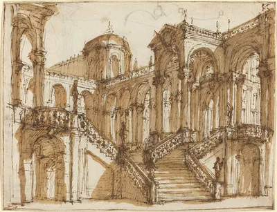 Stage Design by Mauro Antonio Tesi, c. 1755 — digital art print download