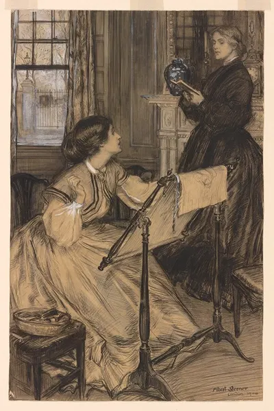 Lady Tranmore and Mary Lyster by Albert Sterner, 1904 — digital art print download