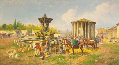 Храм Весты, Рим by Пьетро Баруччи — digital art print download