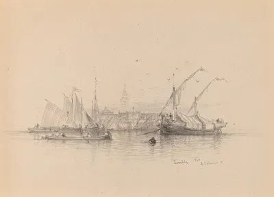 Seville by Samuel Colman, 1850 — digital art print download