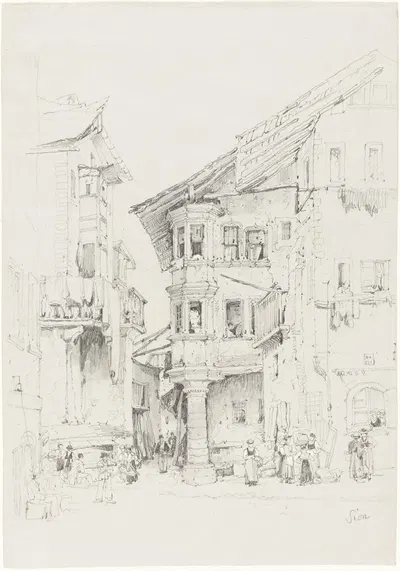 Sion by Samuel Prout, c. 1830 — digital art print download