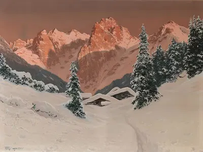 Закат в Кайзертале by Тони Халлер — digital art print download