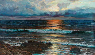 Закат на берегу моря by Вартан Махохиан — digital art print download