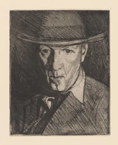 Sterling Calder, sculptor by Albert Sterner, 1926 — digital art print download