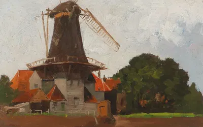 Mill by Adolf Kaufmann — digital art print download