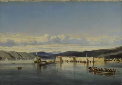 Анкоридж Смирны by Александр-Габриэль Декамп, c. 1847 — digital art print download
