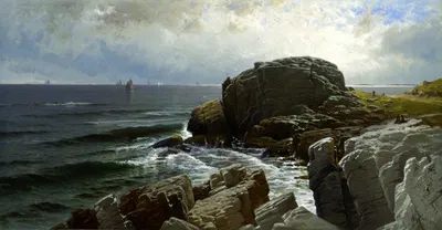 Замковая скала, Марблхед by Альфред Томпсон Брайчер, 1878 — digital art print download