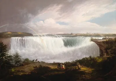 Великий подковообразный водопад, Ниагара by Алван Фишер, 1820 — digital art print download