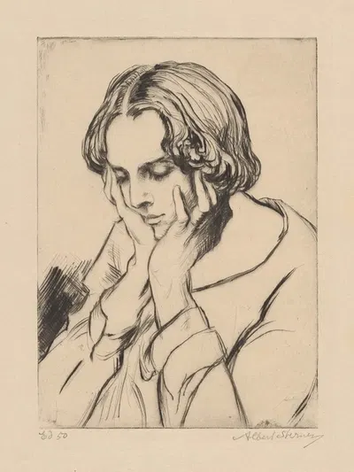 Удивляясь by Альберт Штернер, 1926 — digital art print download